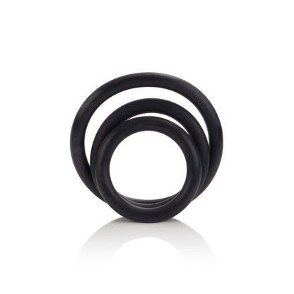 CalExotics Rubber Ring 3 Piece Set - Black Adornment Rings