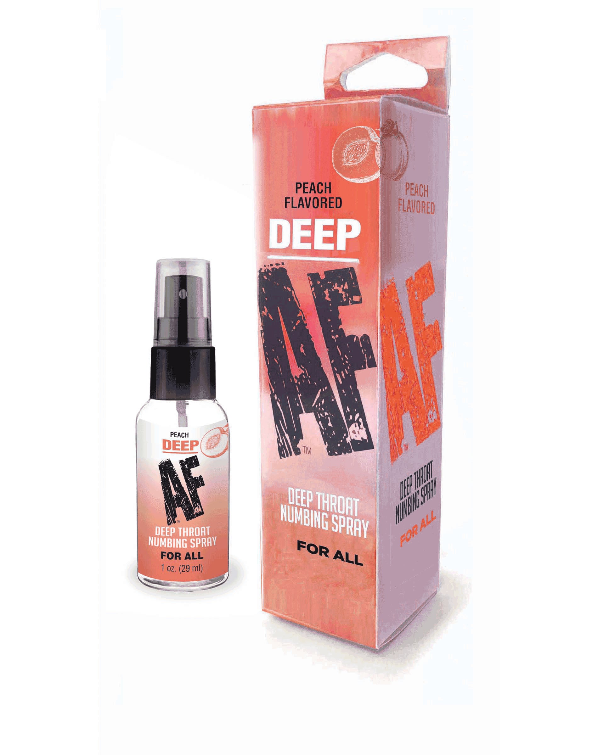 Little Genie Deep AF Throat Spray – Oral Numbing Spray – Peach Flavor