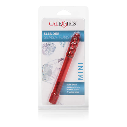 CalExotics Slender Sensations Vibrating Massager – Red – Multi-Speed