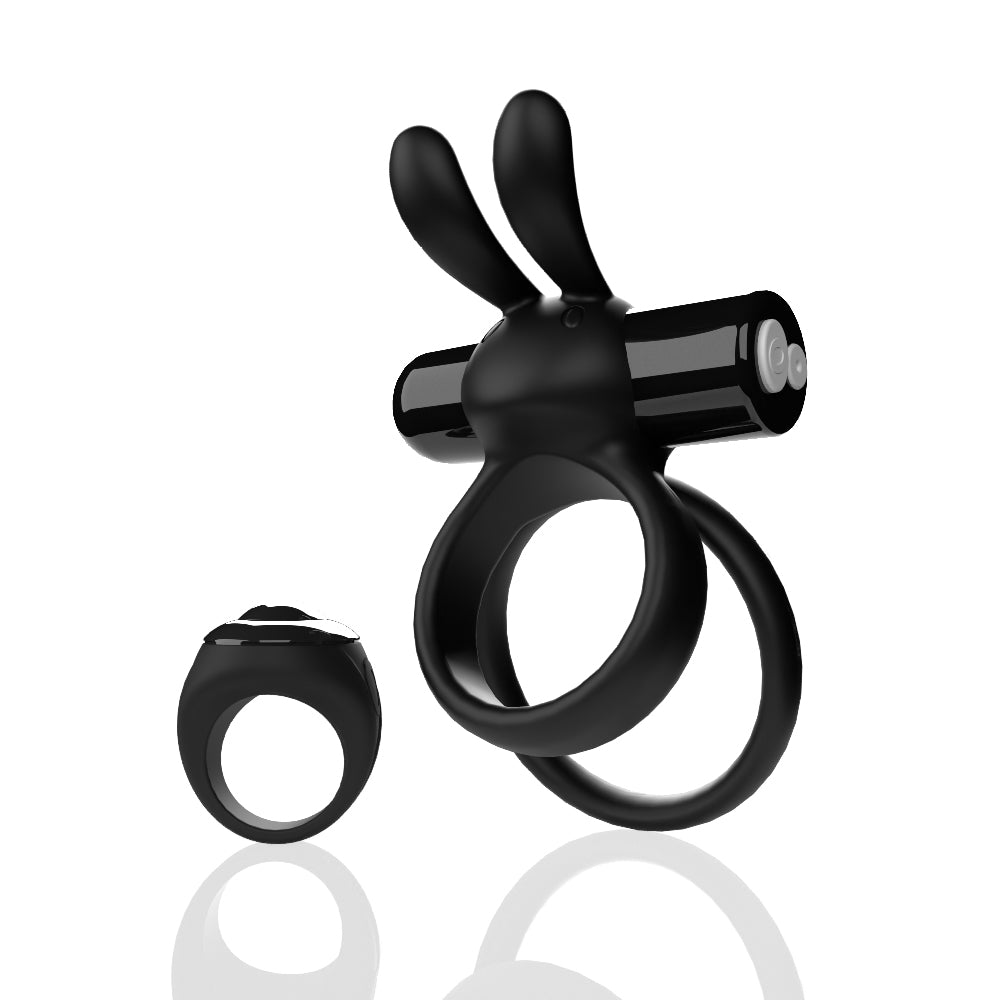 Screaming O Remote Controlled Ohare XL Vibrating Ring – Black