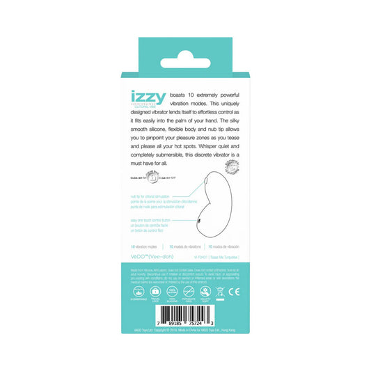 Izzy Rechargeable Vibe -Turquoise