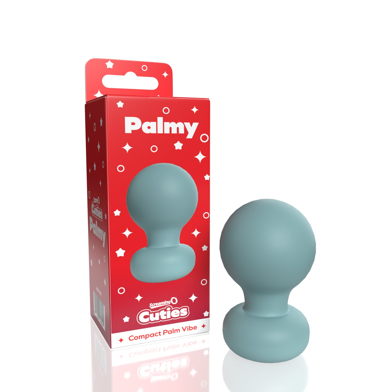 Screaming O Cuties Palmy Palm Vibrator – Waterproof Mini Massager – Powder Blue