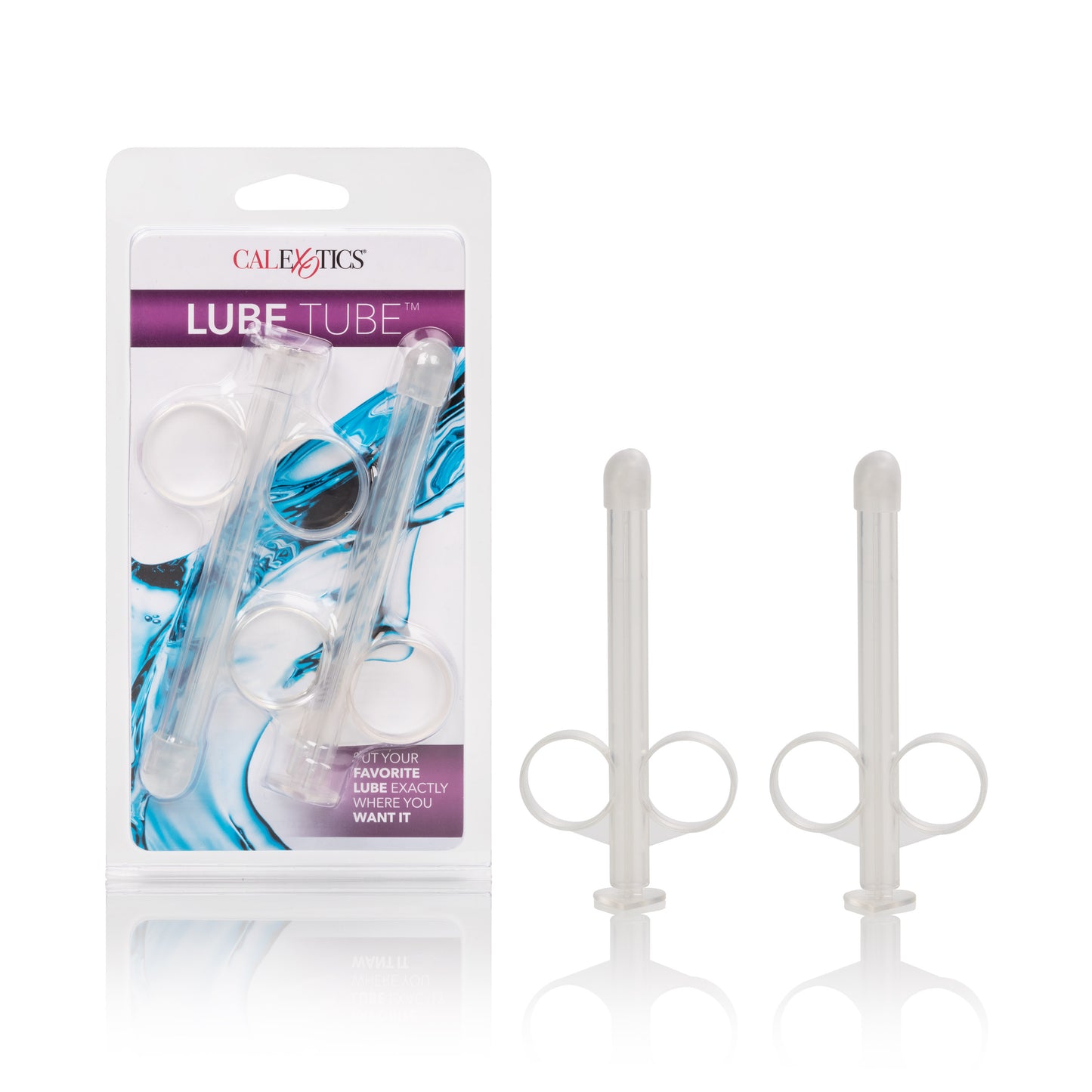 CalExotics Lube Tube - 2 Pack - Reusable Lubricant Dispenser