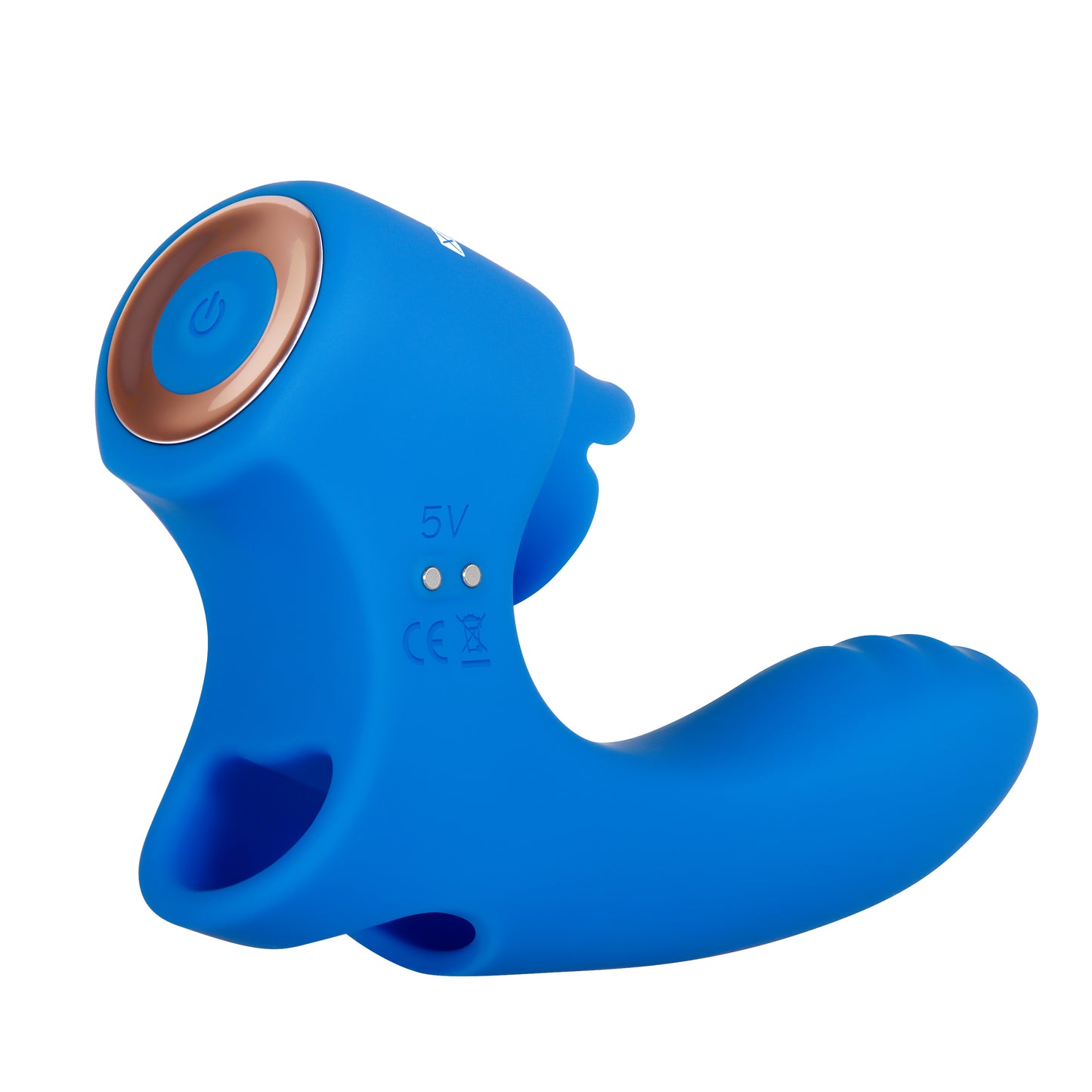 Evolved Novelties Flick It Finger Vibe with Tongue-Flicking Base – Blue