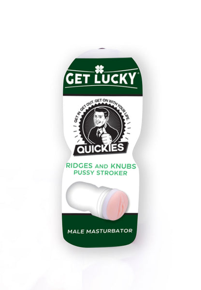 Quickies Ridges and Knubs Pussy Stroker Masturbator - Beige