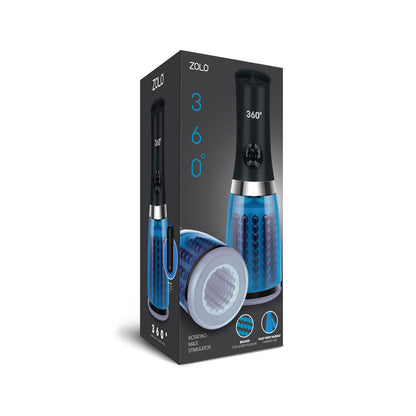 Zolo 360 Rotating Male Stimulator with 7 Patterns and 5 Speeds - Blue