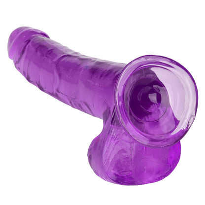CalExotics Size Queen 10-Inch Dildo - Realistic Purple Design