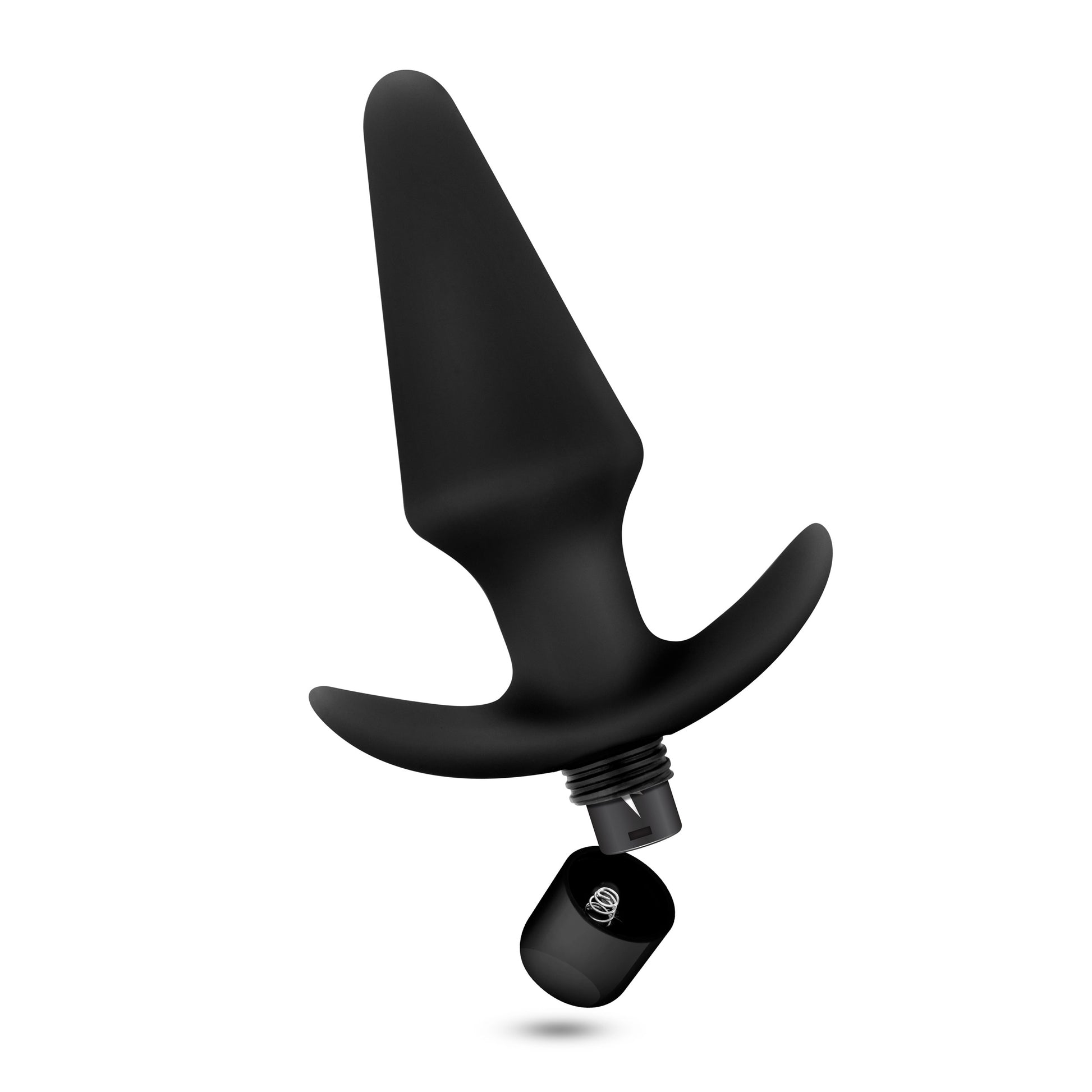 Blush Anal Adventures Platinum Silicone Vibrating Plug - Waterproof - Black