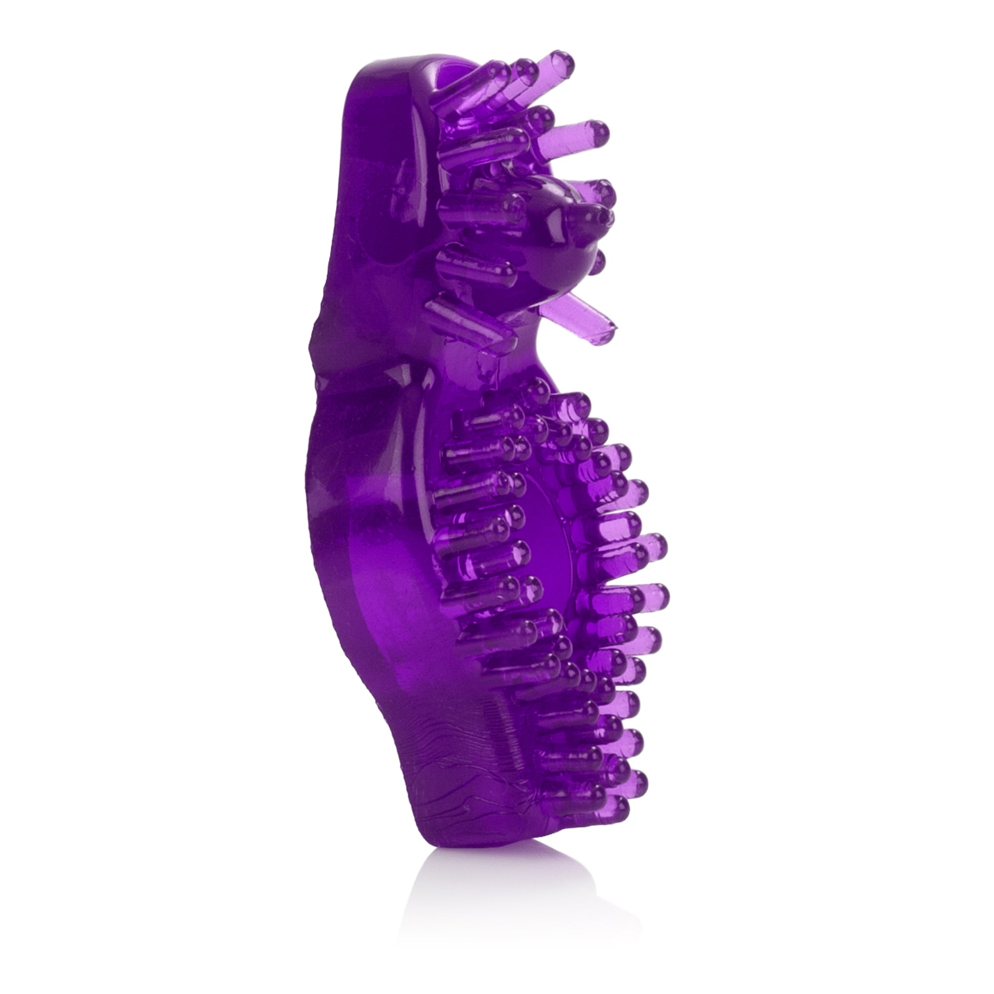 CalExotics Super Stretch Style D Erection Enhancement Ring with Ticklers - Purple