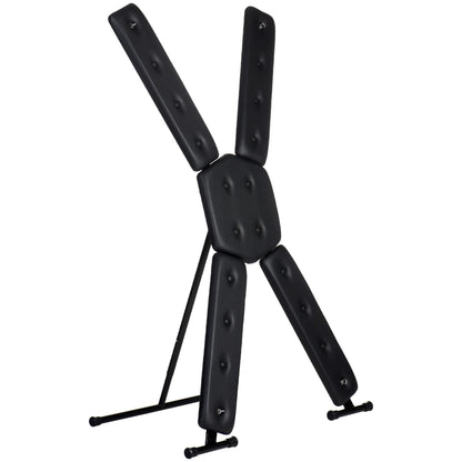 XR Brands St. Andrew's Cross Deluxe - Free Standing BDSM Equipment - Black