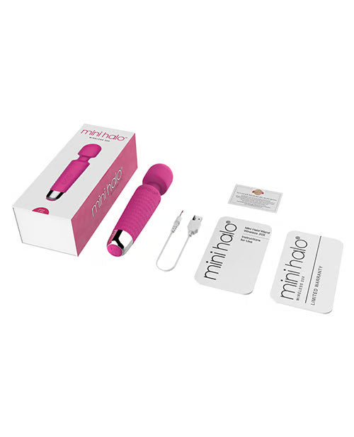 Viben Mini Halo Pink Wand Massager with 20 Vibration Patterns and 8 Speed Strengths