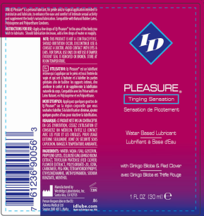 ID Pleasure Water-Based Lubricant with Botanical Extracts – 1 Fl Oz