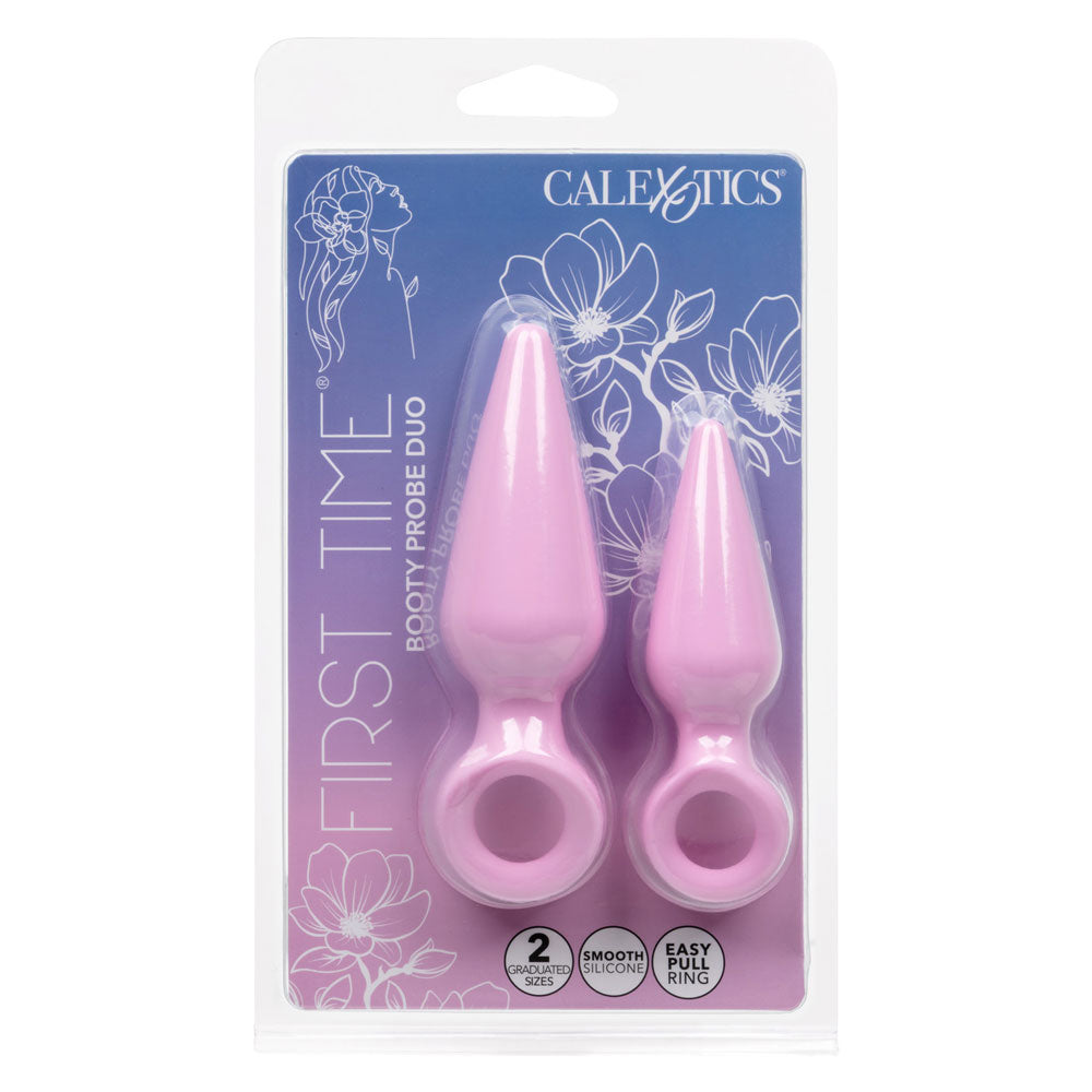 CalExotics First Time Booty Probe Duo - Beginner-Friendly Anal Probes - Pink