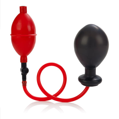 CalExotics Expandable Butt Plug with Push Button Purge Valve – Red