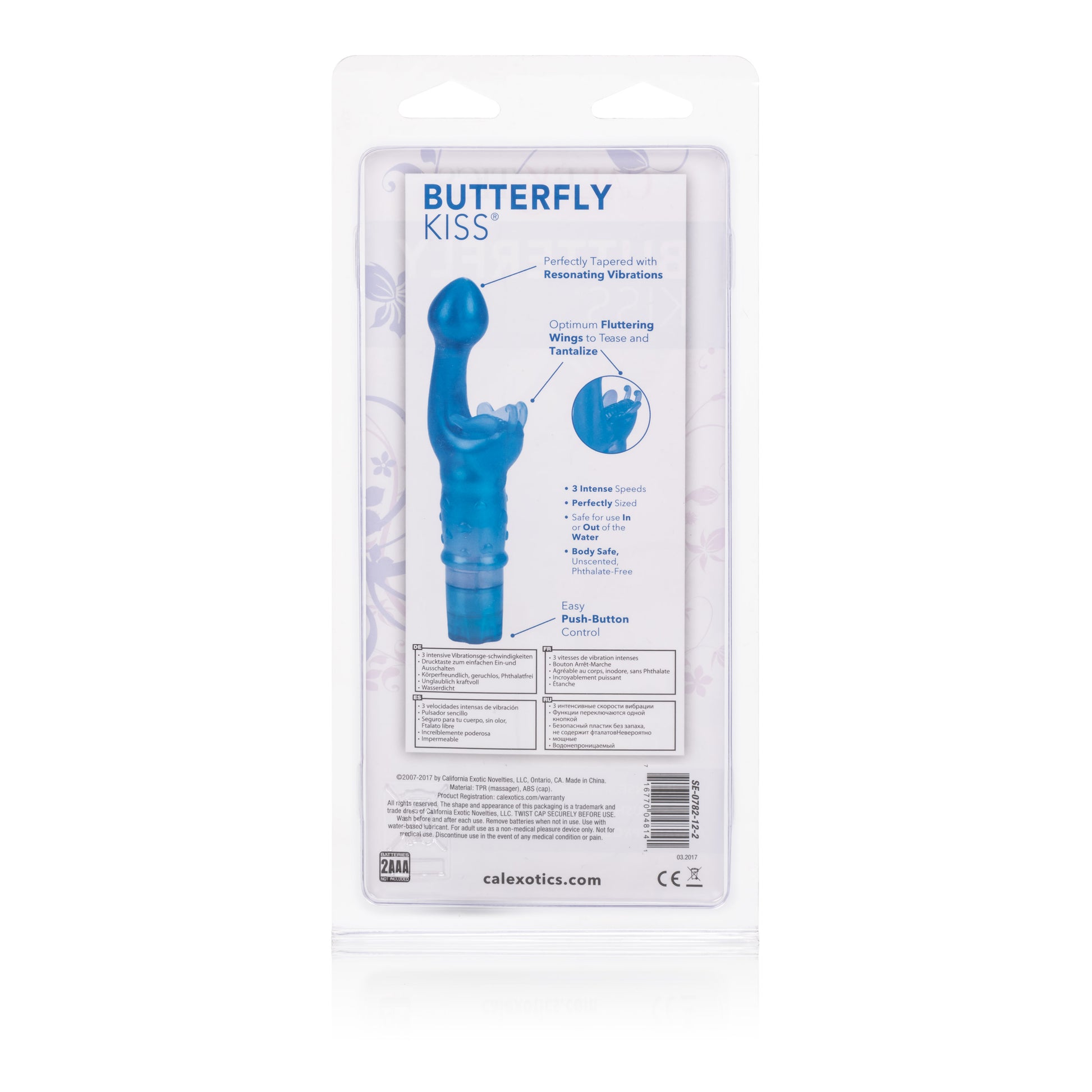 CalExotics Butterfly Kiss Vibe - Blue - Multi-Speed G-Spot Vibrator
