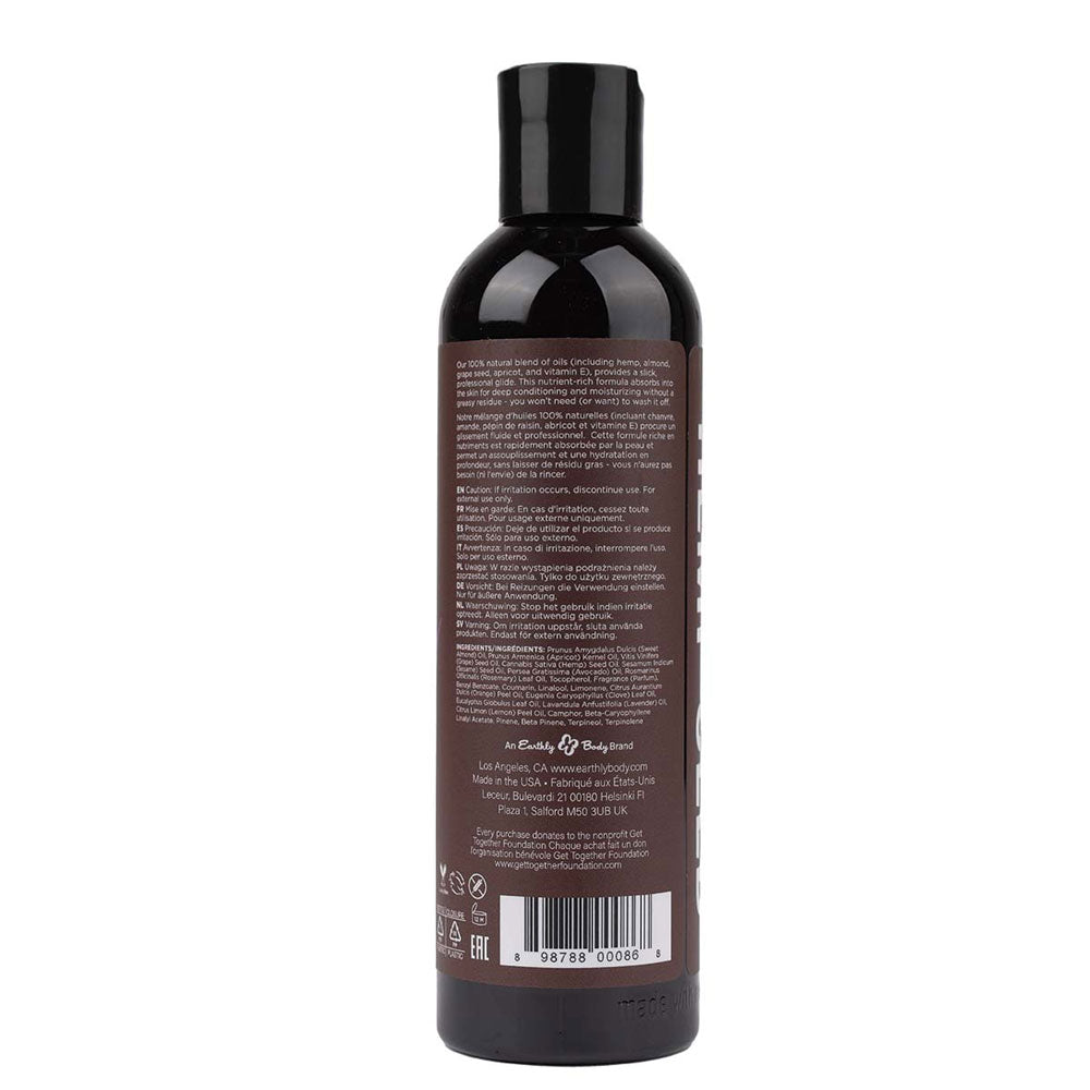 Earthly Body Hemp Seed Massage and Body Oil - Lavender - 8 Fl. Oz.