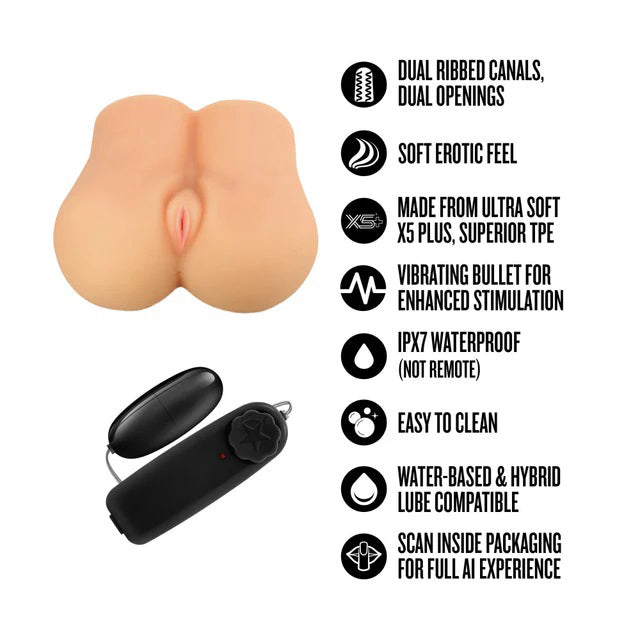 Enlust Hallie Life-Sized Realistic Masturbator with Dual Openings – Beige