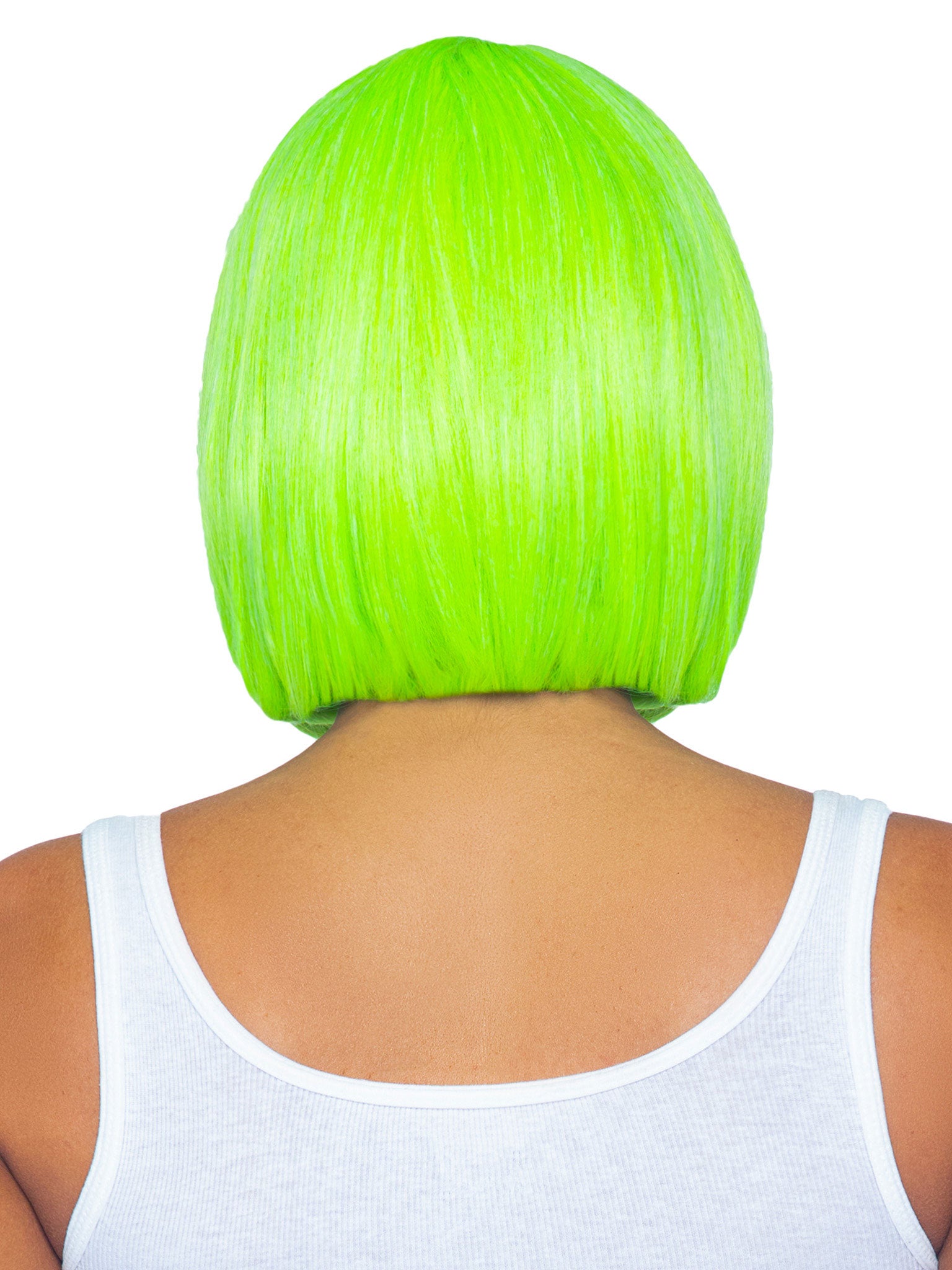 Leg Avenue 12-Inch Neon Green Short Bob Wig