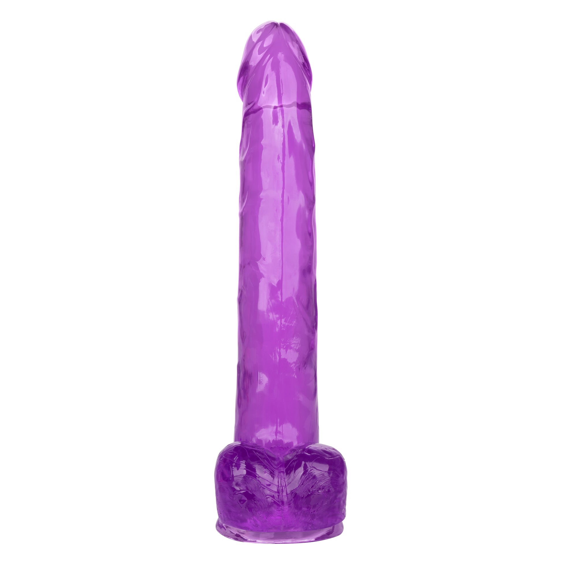 CalExotics Size Queen 10-Inch Dildo - Realistic Purple Design