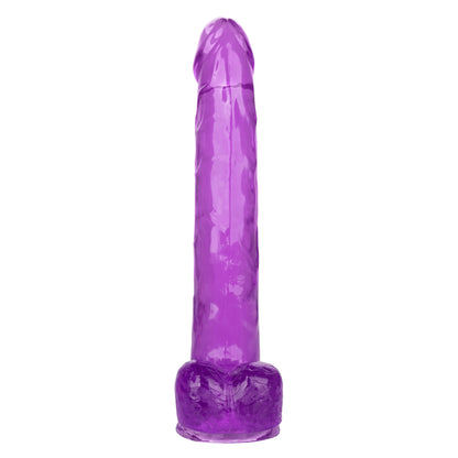 CalExotics Size Queen 10-Inch Dildo - Realistic Purple Design