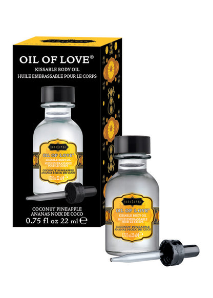 Kama Sutra Oil of Love - Coconut Pineapple - Foreplay Oil - 0.75 Fl. Oz.