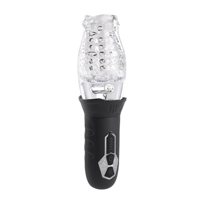 Evolved Novelties Cyclone Rechargeable Spinning Stroker – Clear/Black