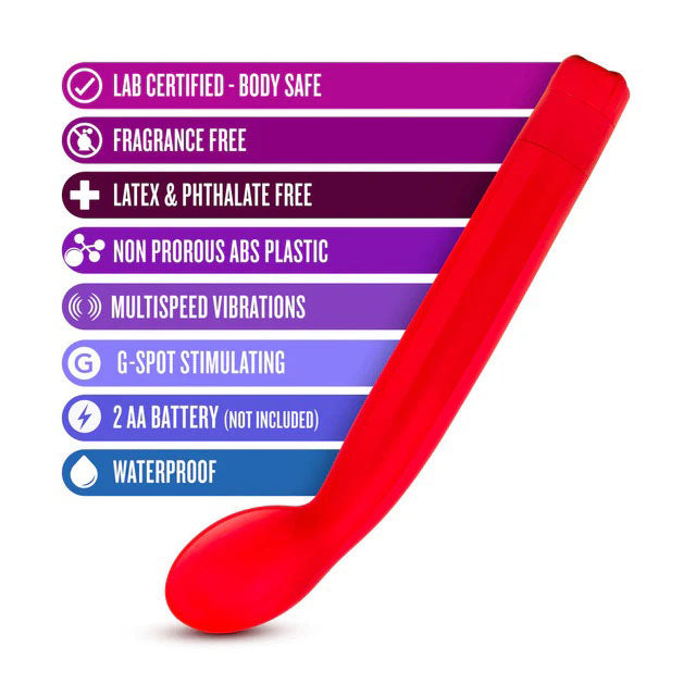Blush Novelties G Slim G Spot Stimulator – Red – Multi-Speed Waterproof