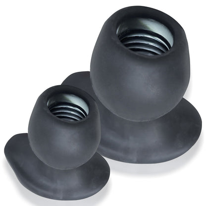 Oxballs Morph Hole 1 Small Silicone Sex Toy - Black Ice
