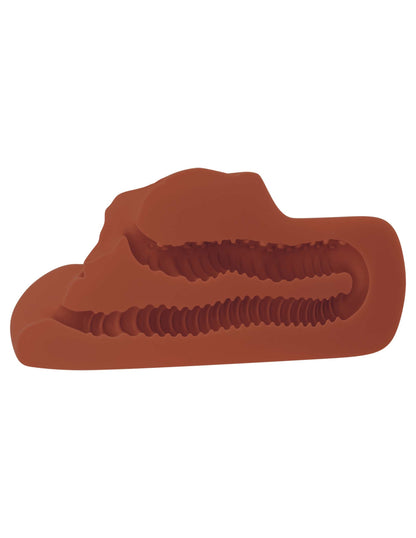 Pipedream Perfect Pussy Double Stroker - Realistic Brown Pocket Stroker