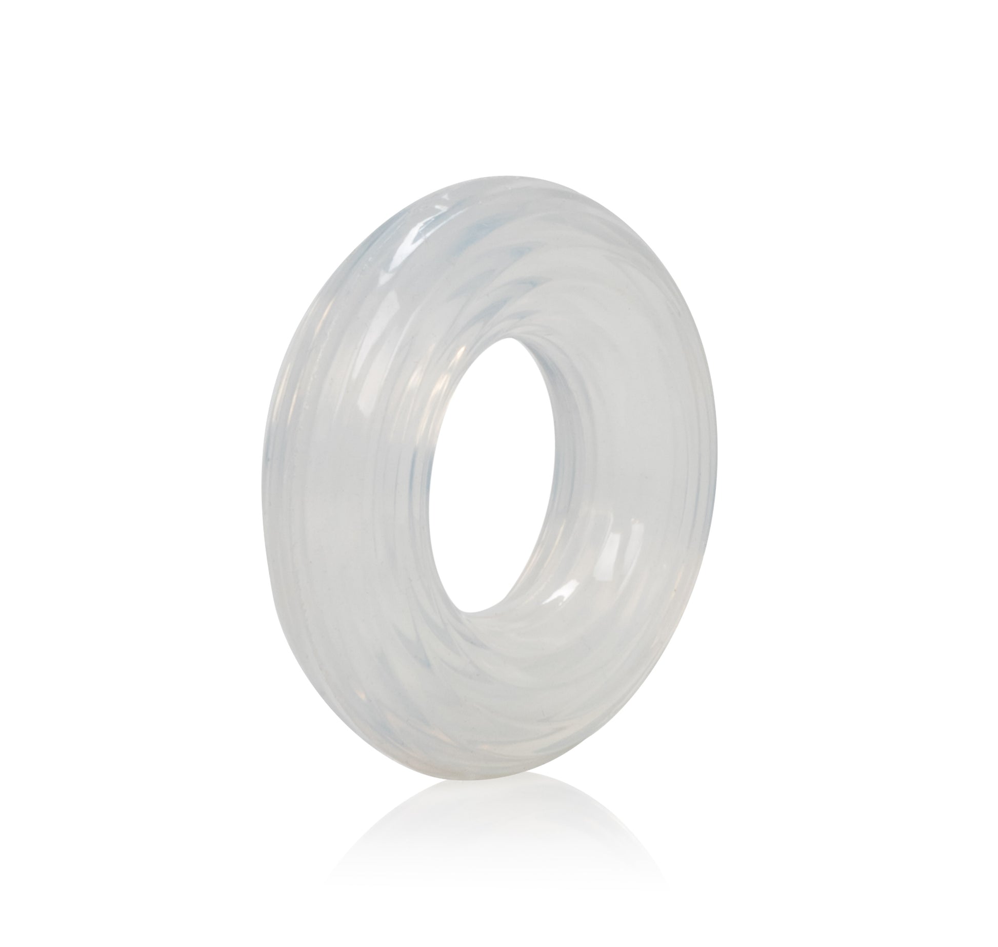 CalExotics Premium Silicone Ring - Large - Clear - Ultra-Stretchy and Seamless