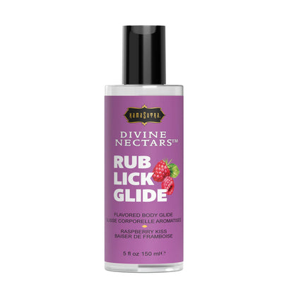 Kama Sutra Divine Nectars Flavored Body Glide - Raspberry Kiss - 5 Fl Oz