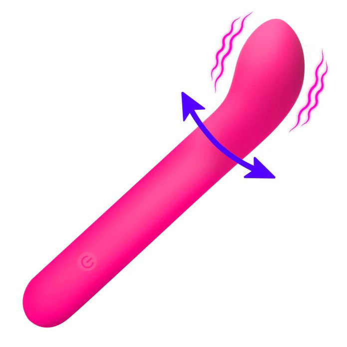 XR Brands G-Spot Flexible Silicone Vibrator – Pink