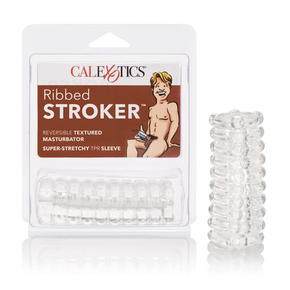 CalExotics Ribbed Stroker Masturbator – Gold – Phthalate Free
