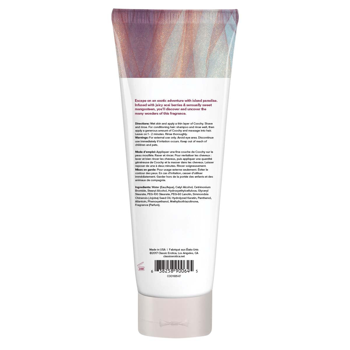 Coochy Shave Cream - Island Paradise - Moisturizing Shave Cream - 7.2 Oz