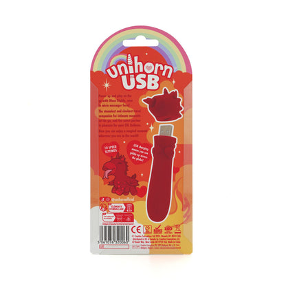 Unihorn Blaze Diablo USB Bullet Massager – Red