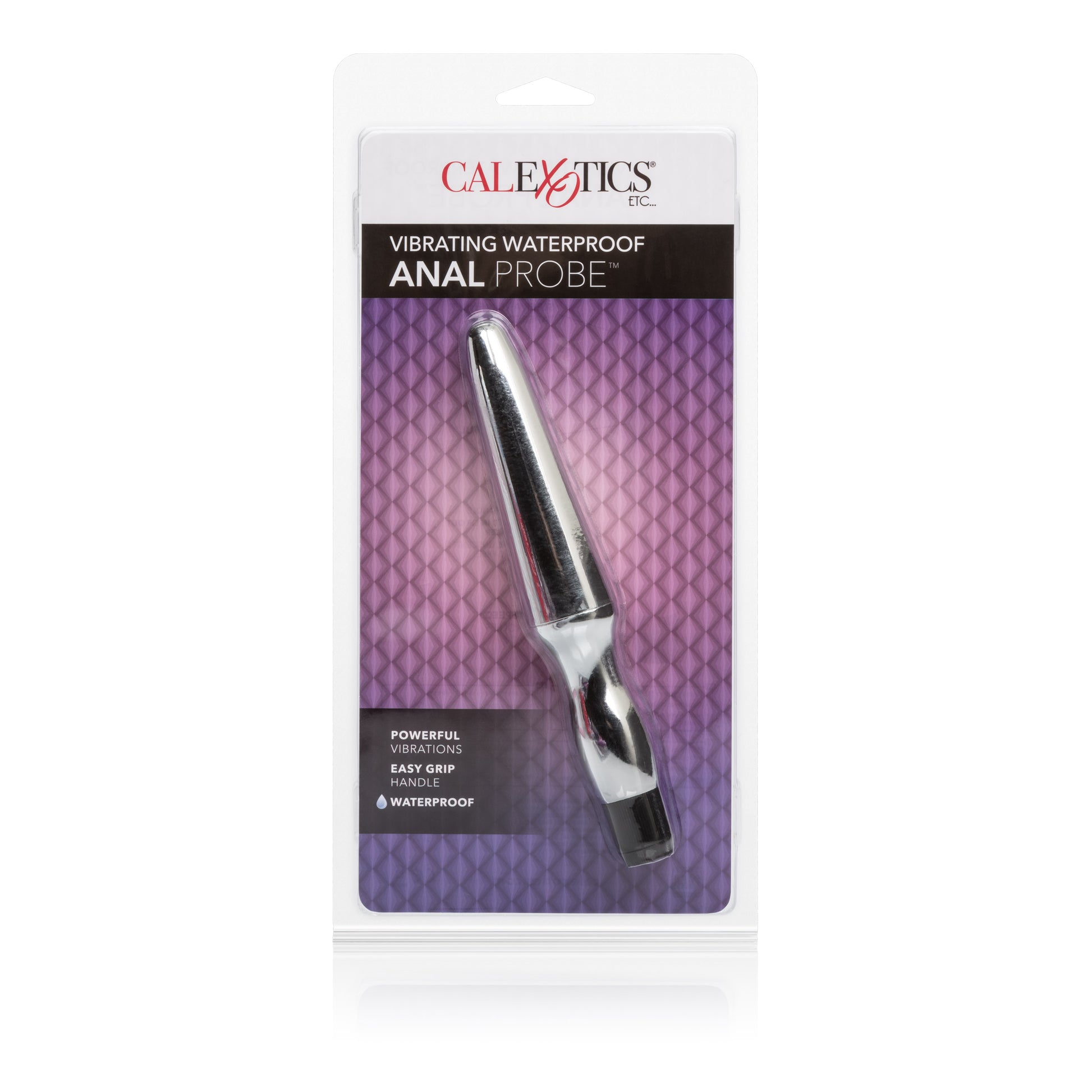 Fujikos Waterproof Anal Probe - Multi-Speed Vibrating Silver Probe