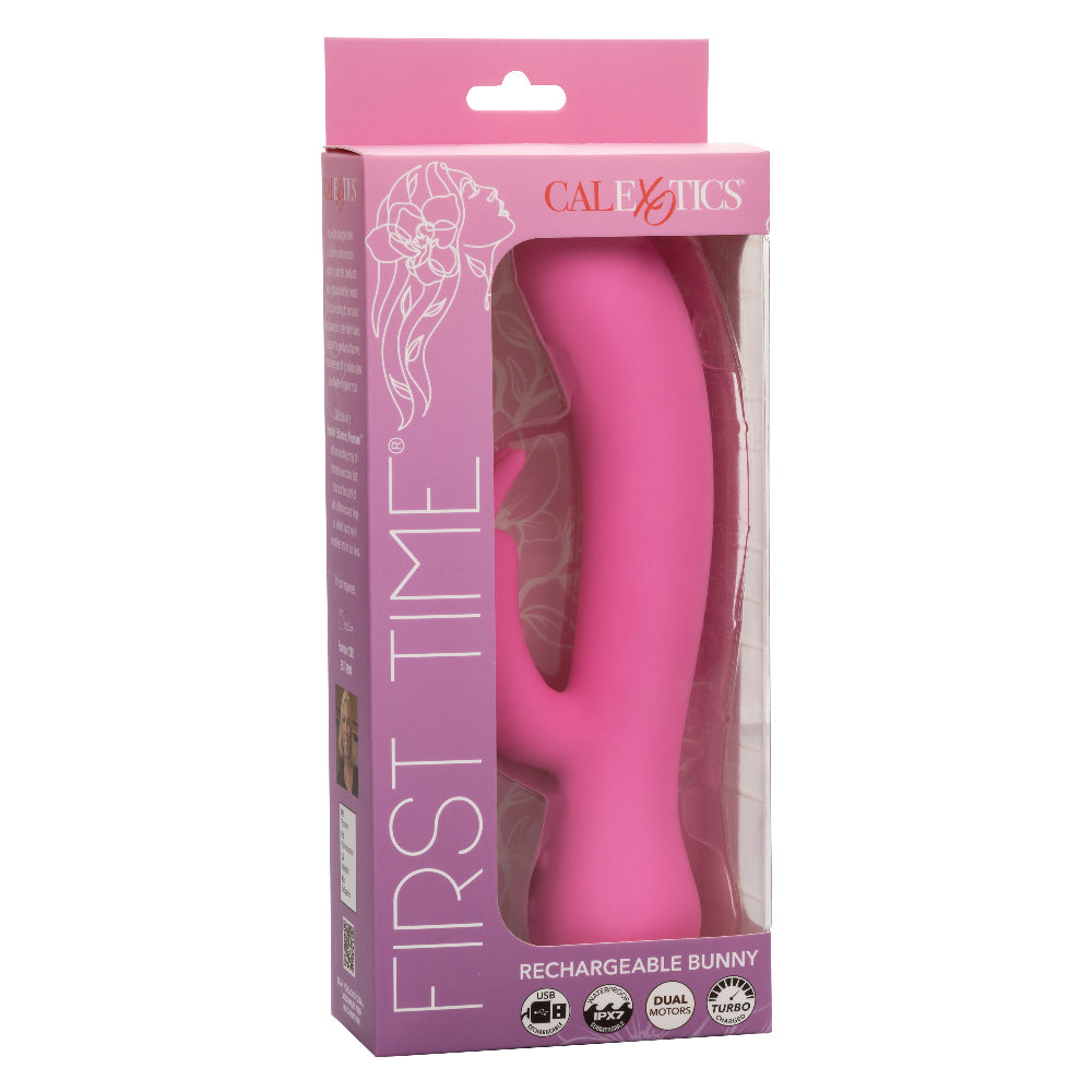 CalExotics First Time Rechargeable Bunny Vibrator – Pink