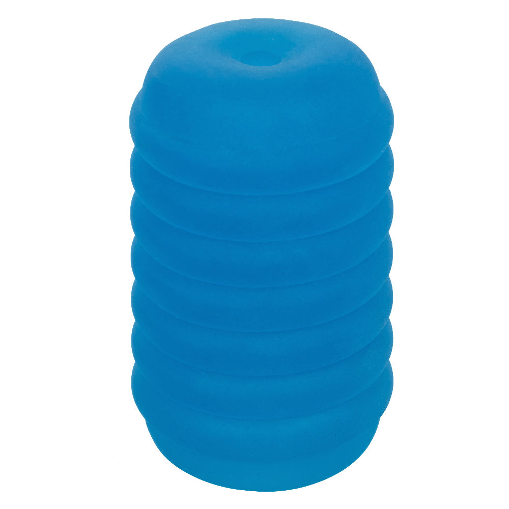 CalExotics Pop Sock Ribbed Stroker – Blue
