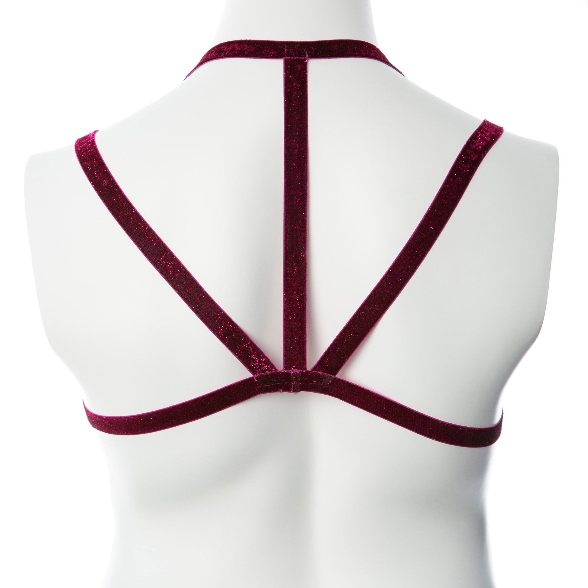Voodoo Toys Gender Fluid Sugar Coated Harness – Large/XXLarge – Raspberry