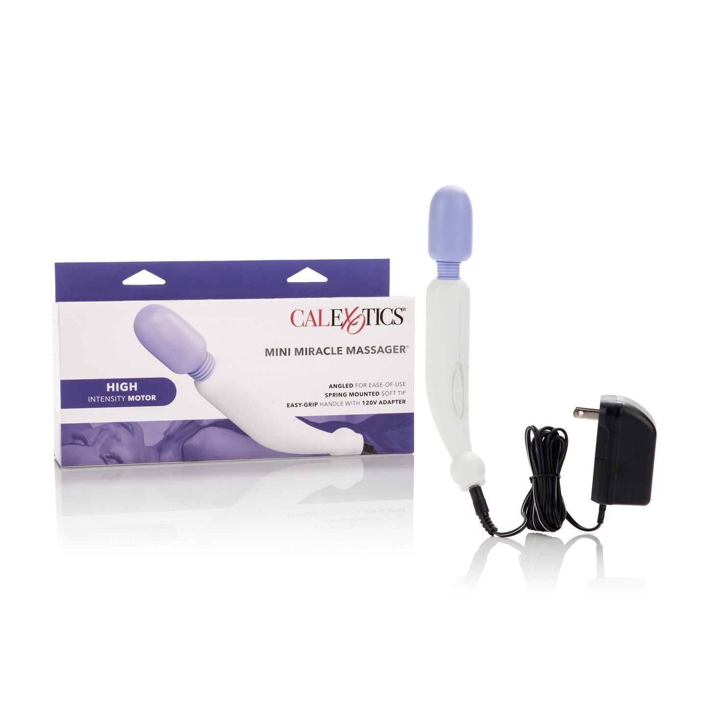 CalExotics Mini Miracle Massager – Compact Multi-Speed Vibrating Massager – Purple
