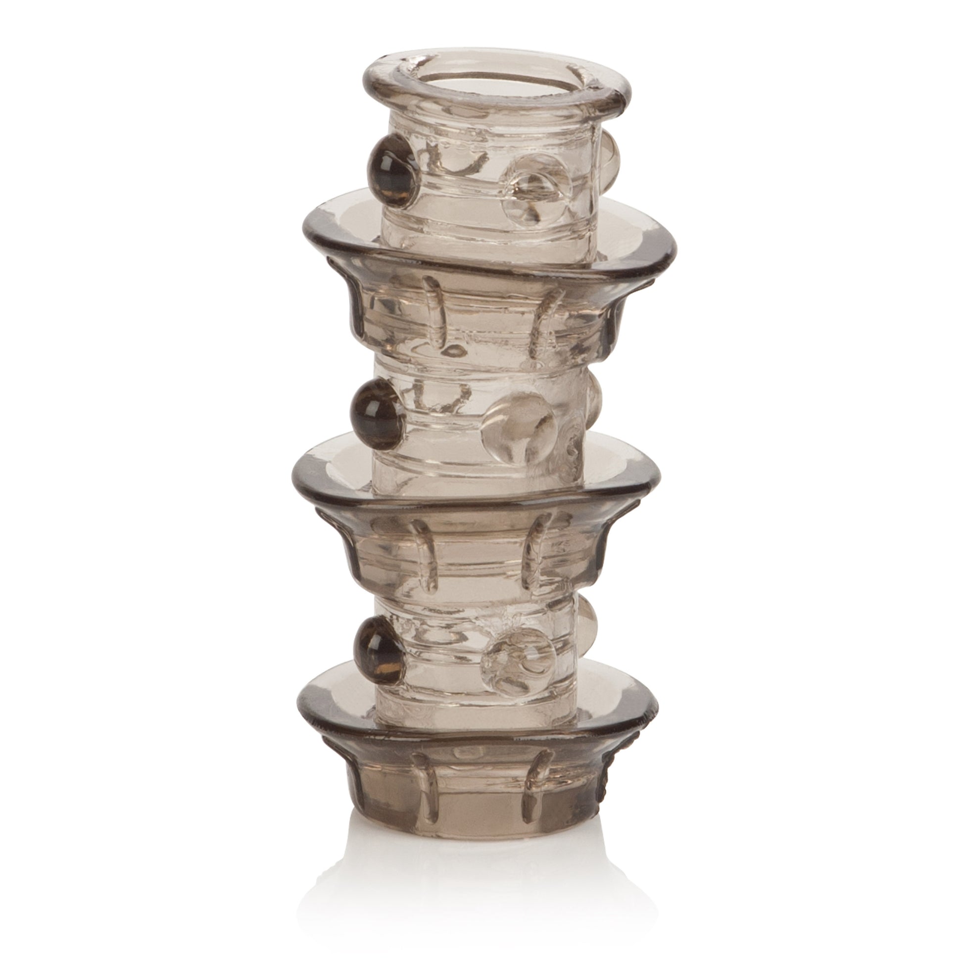 Dr. Joel Kaplan Beaded Girth Ring Triple Stacker – Gray
