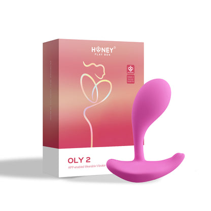 Honey Play Box Oly 2 App-Enabled Wearable Vibrator - Pink - G-Spot and Clitoral Stimulation