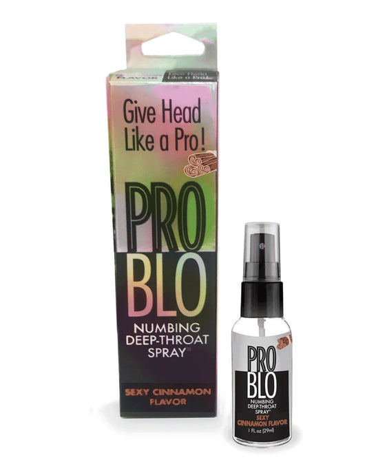 Problo Numbing Deep-Throat Spray - Oral Desensitizing Spray - Sexy Cinnamon - 1 Fl. Oz.