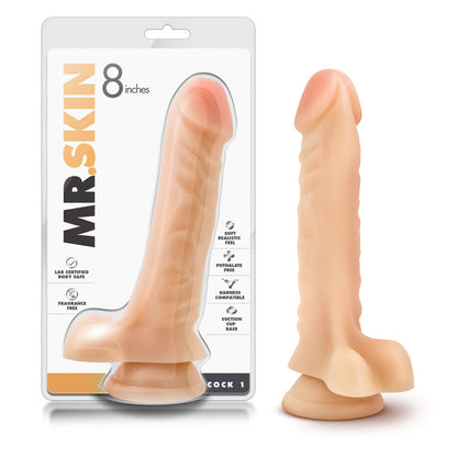 Dr. Skin Cock 1 – 9 Inch Dildo with Suction Cup – Beige