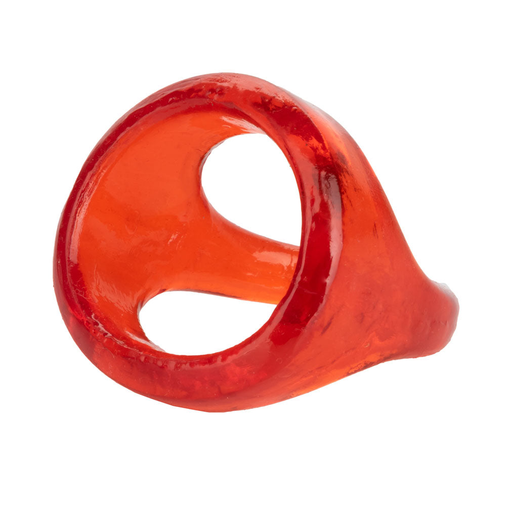 Colt XL Snug Tugger Dual Enhancer Ring with Scrotum Support – Red