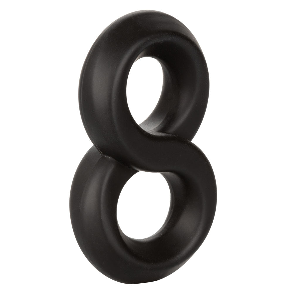 CalExotics Ultra-Soft Crazy 8 Dual Enhancer Ring – Black