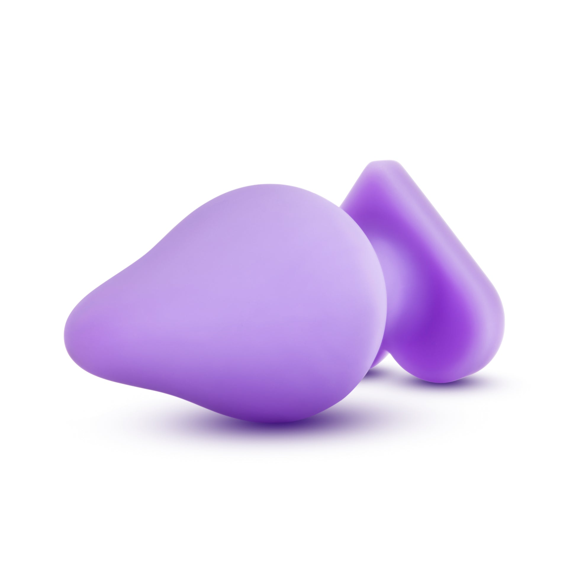 Blush Naughty Candy Heart Do Me Now Plug - Purple - Soft Silicone