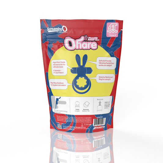 Screaming O Ohare Wearable Rabbit Vibe – Blueberry – 5 Speeds, Waterproof