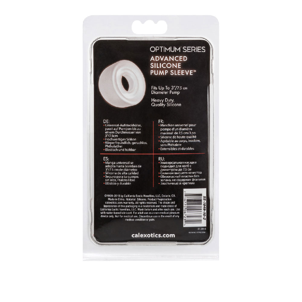 CalExotics Advanced Silicone Pump Sleeve - Clear - Heavy Duty