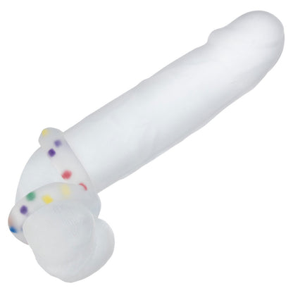 CalExotics Alpha Liquid Silicone Crazy 8 Party Ring – Multi Color